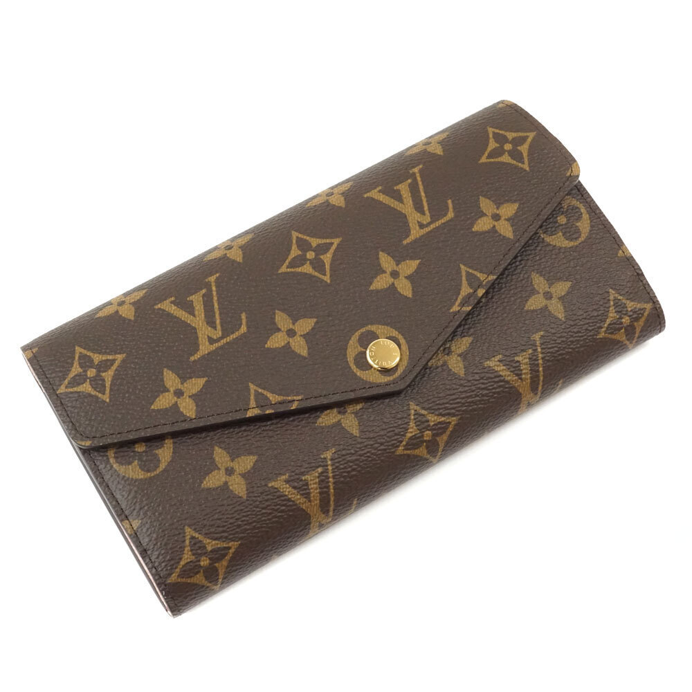 Louis Vuitton Sarah Portefeuille Wallet Brown Pink Rose Ballerine